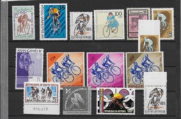 Thème Sports - Cyclisme - Ensemble De Timbres - Neuf ** - Cyclisme