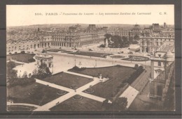 Carte Postale  De PARIS  Panorama Du Louvre  Avec 10c Semeuse  De  Bord De Carnet Pour La Roumanie - 1906-38 Säerin, Untergrund Glatt