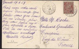 YT 98 Nouvelles Calédonies Rade Nouméa CAD Nouméa 28 Sept 28 CPA Nouvelles Hébrides Canal Second Santo Prise D'Aoré - Storia Postale