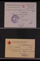 RED CROSS  1910's-1980's. COVERS COLLECTION IN AN ALBUM. An Interesting World Group Of Commercial Red Cross Printed COVE - Non Classés