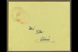 1913  Franked Envelope Addressed To Durres Bearing Circular (1gr) "MINISTERIA E POST-TELEG E TELEFONEVET" Double Eagle I - Albanien