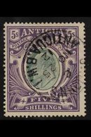 1903  5s Grey Green And Violet, Wmk CC, Ed VII, SG 40, Very Fine Cds Used. For More Images, Please Visit Http://www.sand - Autres & Non Classés