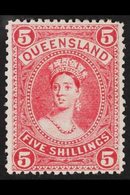 QUEENSLAND  1907-11 5s Deep Rose Chalon, SG 310a, Very Fine Mint For More Images, Please Visit Http://www.sandafayre.com - Altri & Non Classificati