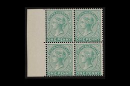 SOUTH AUSTRALIA  1868-76 QV 1d Blue-green (as SG Type 11) - A Never Hinged Mint Marginal BLOCK OF FOUR PROOFS, Perf 14 O - Sonstige & Ohne Zuordnung