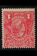 1918-20  1d Carmine-pink KGV, SG 49, Fine Mint, Centred To Upper Left, Very Fresh. For More Images, Please Visit Http:// - Altri & Non Classificati