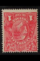 1918-20  1d Carmine-pink KGV, SG 49, Fine Mint, Centred To Upper Left, Very Fresh. For More Images, Please Visit Http:// - Otros & Sin Clasificación