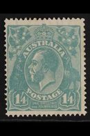 1926-30  1s4d Pale Greenish Blue KGV Head Perf 14, SG 93, Fine Mint, Very Fresh. For More Images, Please Visit Http://ww - Sonstige & Ohne Zuordnung