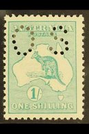 OFFICIAL  1914 1s Emerald Roo Punctured "OS", SG O25, Fine Mint, Very Fresh. For More Images, Please Visit Http://www.sa - Sonstige & Ohne Zuordnung