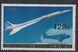 North Korea Corée Du Nord 2006 Mi. 5095 Surchargé OVERPRINT Avion Airplane Flugzeug Concorde Concord MNH** RARE - Concorde