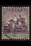 1892-1903  2s6d Violet & Green Seal Of Colony, SG 115, Very Fine Cds Used, Very Fresh. For More Images, Please Visit Htt - Barbados (...-1966)
