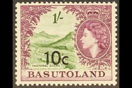 1961  10c On 1s Bronze Green & Purple, Type II Opt, SG 64a, Never Hinged Mint For More Images, Please Visit Http://www.s - Sonstige & Ohne Zuordnung