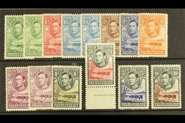 1938-52  KGVI Defins Complete Set Plus Listed Shades Of ½d, 1½d & 6d, SG.118/28, 118a, 120a, 124a, Very Fine Mint (14).  - Other & Unclassified