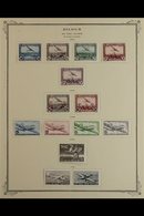 1930-58 AIRMAILS  FINE MINT RANGE On Printed Album Pages, All Different, Complete Basic Issues For The Period, 1951 50th - Other & Unclassified