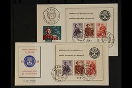 1960  1960 Refugees Mini-sheets (Michel Block 26), Two Different Illustrated Unaddressed First Day Covers, Fresh. (2 FDC - Autres & Non Classés