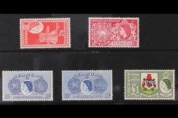 1953-62  Definitive Top Values, 2s6d To £1 Including Both 10s Shades, SG 147/50. Never Hinged Mint. (5 Stamps) For More  - Bermudes