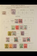 1885-1935 ALL DIFFERENT MINT COLLECTION  Presented On Printed "New Ideal" Album Pages & Includes QV 40p On 2½d & 12pi On - Levante Británica