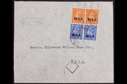 MIDDLE EAST FORCES  1949 (2 Nov) Commercial Cover To Hull Bearing KGVI 2d And 2½d (SG M12/13, Sassone 7/8) Horizontal Pa - Africa Orientale Italiana