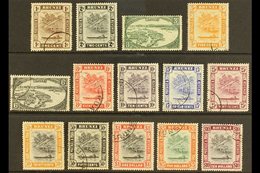 1947-51  Complete Set, SG 79/92, Fine Cds Used, Fresh. (14 Stamps) For More Images, Please Visit Http://www.sandafayre.c - Brunei (...-1984)