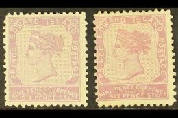 1962-69  9d Lilac, And 9d Reddish Mauve, SG 19/20, Fine Mint, The Latter Centred To Left. (2 Stamps) For More Images, Pl - Other & Unclassified