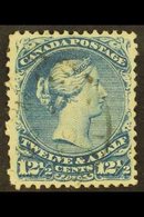 1868  12½c Bright Blue Large Queen On Watermarked Paper, SG 60b, Clear "UTH", Cds Used, Few Shorter Perfs. For More Imag - Autres & Non Classés