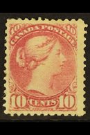 1870 - 88  10c Pale  Lilac Magenta, Ottawa And Montreal Printings, SG 87, Fine Large Part Og.. Cat £700 For More Images, - Other & Unclassified