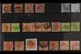 1851-63 USED CLASSICS COLLECTION.  A Useful Selection Of Early Issues Presented On A Stock Card That Includes 1851-54 4  - Andere & Zonder Classificatie