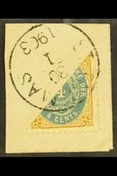 1903  Bisected 4c On A Piece, SG 33b, Tied Full St Thomas 30th January Cds. For More Images, Please Visit Http://www.san - Danish West Indies