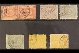 USED ABROAD : SCIO (GREEK ISLAND)  Clear To Fine Strikes Of Cds On 1867-71 1pi. Pair, 1872-75 10pa, 20pa (2), 2pi. (2),  - Altri & Non Classificati