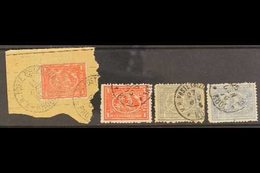 USED ABROAD : RODI (GREEK ISLAND)  Clear To Good Strikes On 1872-75 20pa (2) And 1pi (2), Scarce Group. (4 Stamps) For M - Autres & Non Classés