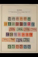 ALGERIA  1924-1957 Mint & Used Virtually All Different Collection On Pages, Includes 1924-25 Opts Set Mint Or Used, 1926 - Sonstige & Ohne Zuordnung