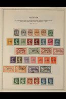 ALGERIA  1924-1957 Mint & Used Virtually All Different Collection On Pages, Includes 1924-25 Opts Set Mint Or Used, 1926 - Other & Unclassified
