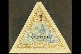 SOMALI COAST  DJIBOUTI 1902 (15 Apr) 5c On 25fr Blue And Brown, Triangular, SG 112, Fine Mint. For More Images, Please V - Otros & Sin Clasificación