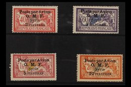 SYRIA  1922. O.M.F. Poste Par Avion Overprinted set, SG 89/92, Fine Mint (4 Stamps) For More Images, Please Visit Http:/ - Other & Unclassified