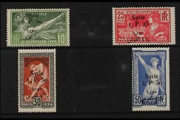 SYRIA  1924 (Sept) Olympic Games Set, Bilingual Surcharged, SG 166/69, Yv 149/52, Never Hinged Mint (4 Stamps) For More  - Sonstige & Ohne Zuordnung