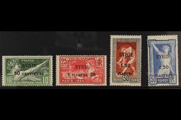 SYRIA  1924 Olympics Surcharged Set, Yv 122/25, Fine Mint (4 Stamps) For More Images, Please Visit Http://www.sandafayre - Other & Unclassified