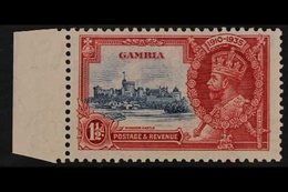 1935 SILVER JUBILEE VARIETY.  1½d Deep Blue & Scarlet "EXTRA FLAGSTAFF" Variety, SG 143a, Marginal, Never Hinged Mint Ex - Gambie (...-1964)