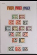 1937-49 COMPLETE VFM COLLECTION  A Complete Collection From Coronation To UPU, SG 147/69, Very Fine Mint (28 Stamps) For - Gambie (...-1964)