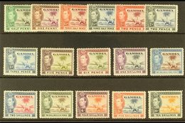 1938-46  Elephant Definitive Set, SG 150/61, Fine Mint (16 Stamps) For More Images, Please Visit Http://www.sandafayre.c - Gambia (...-1964)