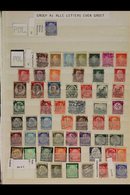 "POL" PERFINS FOR OFFICIAL POLICE USE  1929-1965 (mostly Pre 1946) Collection Of Chiefly Used Stamps Perforated "POL". A - Altri & Non Classificati