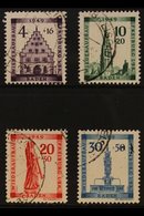 FRENCH ZONE  BADEN 1949 Freiburg Rebuilding Fund Complete Set (Michel 38/41 A, SG FB38/41), Very Fine Cds Used, Fresh. ( - Other & Unclassified