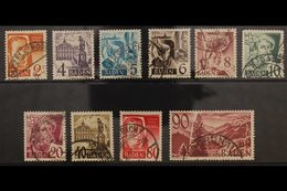 FRENCH ZONE  BADEN 1948-49 Pictorials Complete Set (Michel 28/37, SG FB28/37), Very Fine Cds Used, Fresh. (10 Stamps) Fo - Other & Unclassified