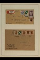 FRENCH ZONE  GENERAL ISSUES 1946-1948 Covers Collection On Leaves, Mostly With Multiple Frankings, Includes Registered I - Otros & Sin Clasificación