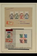 FRENCH ZONE  BADEN 1947-1949 Covers Collection On Leaves, Mostly With Multiple Frankings, Includes Registered Items, Mix - Altri & Non Classificati