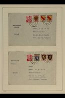 FRENCH ZONE  RHEINLAND-PFALZ 1947-1949 Covers Collection On Leaves, Mostly With Multiple Frankings, Includes Registered  - Sonstige & Ohne Zuordnung