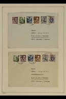 FRENCH ZONE  WURTTEMBERG 1947-1949 Covers Collection On Leaves, Mostly With Multiple Frankings, Includes Registered Item - Otros & Sin Clasificación
