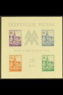 RUSSIAN ZONE  WEST SAXONY 1946 Leipzig Fair Miniature Sheet (Mi Block 5Xa, SG MSRD51), Never Hinged Mint. For More Image - Other & Unclassified