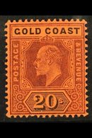 1902  20s Purple & Red/black, SG 48, Very Fine Mint For More Images, Please Visit Http://www.sandafayre.com/itemdetails. - Costa De Oro (...-1957)