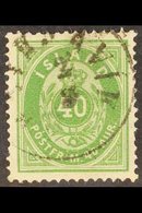 1876-98  40a Green, Mi 11A, Very Fine Used. For More Images, Please Visit Http://www.sandafayre.com/itemdetails.aspx?s=6 - Other & Unclassified