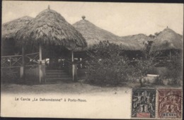 Affranchissement Mixte YT Dahomey N°6 + Bénin N°35 CAD Porto Novo Dahomey 5 Fe 04 CPA Le Cercle La Dahoméenne Porto Novo - Cartas & Documentos