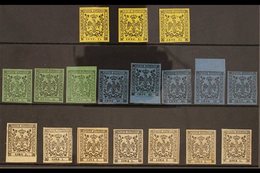 MODENA  1852-57 FINE MINT SELECTION On A Stock Card, Includes 1852-57 First Setting Without Full Point After Value 15c ( - Sin Clasificación